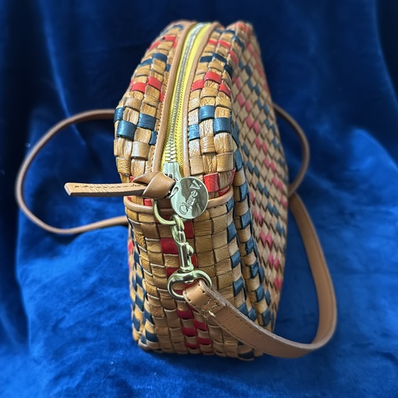 Clare V. Marisol! Natural tan, red, navy combo! - Picture 3 of 7